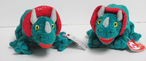 "Hornsly", Triceratops (Dinosaur) - Beanie Baby<br>(Click on picture for full details)<br>